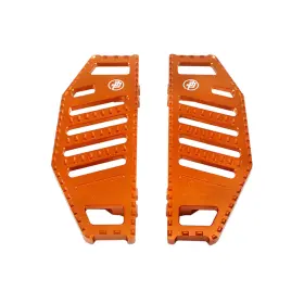 105054 Powerjames Orange Riders Footboard Footpedal For Harley 86-later Touring Street Glide Flhr 105054 Powerjames Orange Riders Footboard Footpedal For Harley 86-later Touring Street Glide Flhr