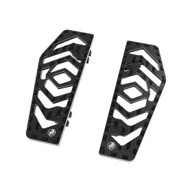 105055 Powerjames Big Black Rider Footpeg Footboard For Harley 1986-later Touring Road Glide Flhx