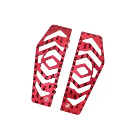 105056 Powerjames Red Big Rider Floorboards Foot Pegs For Harley 12-16 Fld Flst Flstf Flstn Flhtk