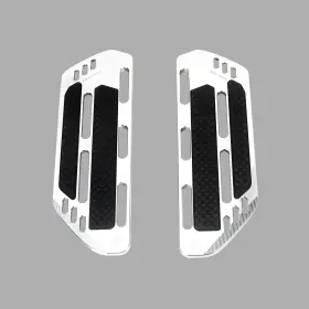 105098 Powerjames 13.2 Inch Chrome Rider Foot Board Floorboards For Harley 18 Softail Deluxe Flhcs