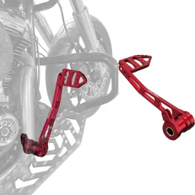 106022 Powerjames Red Brake Shift Lever Foot Peg For Harley Road Glide Street Special 14-23