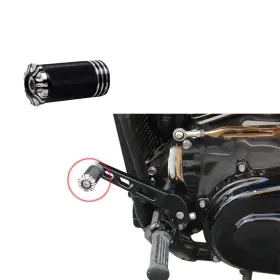 107011 Powerjames Black Toe Foot Shift Brake Peg For Harley Softail Dyna Sportster Xl Touring Flh