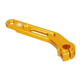 107091 Powerjames Aluminum Gold Gear Clutch Lever Shifter Foot Control Fits Harley 17-25 Touring