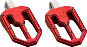 500751r Pro One Moto V1 Red Male Mount Motorcycle Footpegs 2018-2020 Harley Softail Flsl