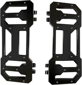 500770b Pro-one Performance Perfmfg 12 Inch Billet Driver Floorboard - Black Anodized