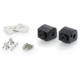 20258n-cl77 Puig Adjustable Footpeg Mounts - Black Passenger / Requires 20mm Or 40mm