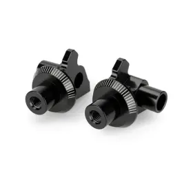 21246n Puig Footpeg Mounts - Black Front