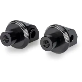 22149n Puig Footpeg Mounts - Black Passenger