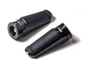 7318n Puig Hi-tech Footpegs - Racing/rubber Black