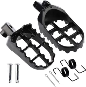 A140301-pus Qazaky Black Aluminium Foot Pegs Rest Footrest Footpegs Xr50 Xr50r Xr70 Xr70r