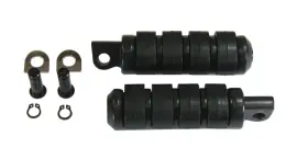 Raider 2 Kit-6050b-e Foot Pegs Spring Washers Pins For Black Forward Controls Harley Sportster