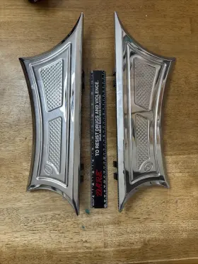 Flb-01c Rc Components Chrome Velocity Series Floorboards Standard Footboards Harley