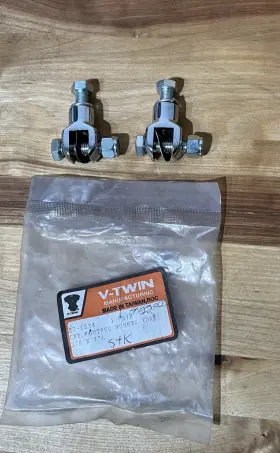 271534 Replica Mount Set Footpeg Harley Passenger Highway Male Peg 3/8 Inch Bolt Clevis Fx Fl Xl