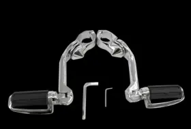 1624-0324 Rivco Products Mv125 Chrome Highway Pegs Mount 1-1/4 Inch Bar Universal