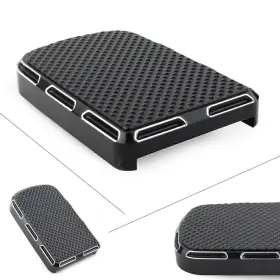 Runx 550722190430 For Harley Road And Street Glide Softail Fatboy Flst Black Brake Pedal Pad Cover