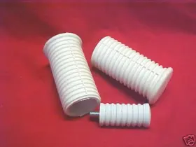 50490-52 Shift Spportster 71-85 Classic White Foot Pegs And Short Stud Rubber Oe #