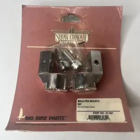 21-321 Show Chrome Accessories Male Mount Adapters - 5/8 Inch