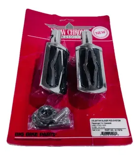 21-727q Show Chrome Accessories Celestar Passenger Footpegs For Kawasaki Vulcan