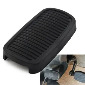 Successsssusa 236789185953 For Harley Touring Electra Road Glide Softail Black Rubber Brake Pedal Pad Cover