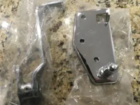 42480-73 Superior 42402-73/42480-73 Chrome Harley Shovelhead Brake Pedal/ Backing Plate Combo