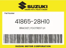 41865-28h10 Suzuki Genuine Bracket Footrest Lh - 41865-28h10 Suzuki Genuine Bracket Footrest Lh -