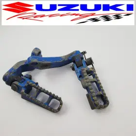 43510-05260-13l Suzuki 1987 Dr100 Dr 100 Oem Footpegs Right Left Foot Pegs Spring Pin Strong