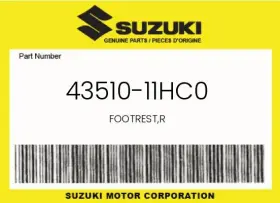 43510-11hc0 Suzuki Genuine Footrest R -