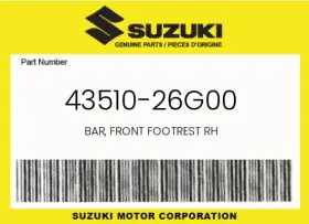 43510-26g00 Suzuki Genuine Bar Front Footrest Rh - 43510-26g00 Suzuki Genuine Bar Front Footrest Rh -