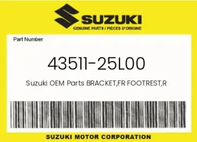 43511-25l00 Suzuki Genuine Bracket Fr Footrest R -