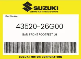 43520-26g00 Suzuki Genuine Bar Front Footrest Lh -
