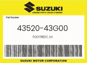 43520-43g00 Suzuki Genuine Footrest Lh -
