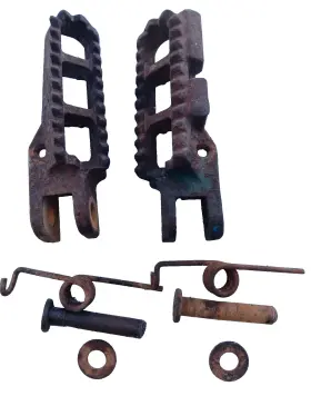 43561-40401-019 Suzuki Rm125 Oem Foot Pegs Rests Holders Right Left Hardware And Spring 43561-4040
