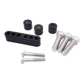 Taous Tad038 Driver Floorboard Extension Kit 3/4ftft Spacer For Harley Touring Flht Flhr 83-08
