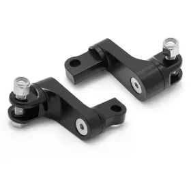 Hd-fme-001-bla-yp-0525 Tarazon Male Mount Foot Peg Extensions For Harley Sportster Xl1200 883 Dyna Fxdf Softail
