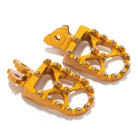 Mxfr7922gol-efb03-0116 Tarazon 1 Pair Billet Mx Wide Foot Pegs For Sur-ron Light Bee X Lb Talaria Sting