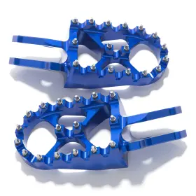 Mxfr7927blu-usa-1218 Tarazon Aluminum Cnc Wide Foot Pegs Rest Footpegs For Sur-ron Ub Ultra Bee 23-up