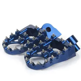 Mxfr793blu-ch-793 Tarazon Blue Aluminum Foot Pegs For Yamaha Yz125x 17-24 Yz450fx 16-24 Yz65 85 125 99-24