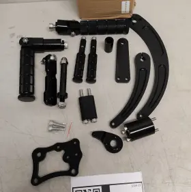 Rshd-flh09-bla-efb-722 Tarazon Aluminum Forward Controls Foot Pegs For Harley Touring Street Glide Flhx 09-20