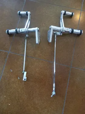 Rshd-sb06-sil-8261-81 Tarazon Billet Forward Controls 8.7 Inch Dyna Street Bob Fxdb Low Rider Super Glide