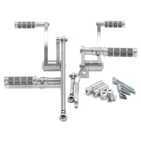 Rshd-sb18-2-sil-edn Tarazon Upgrade Polished Forward Controls For Harley Softail Low Rider Fxlr Street Bob