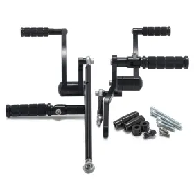 Rshd-sb18-bla-bk-01 Tarazon Fit For Softail 2018-up Low Rider Fxlr St Fxlrst Black Forward Control Foot Pegs Rshd-sb18-bla-bk-01 Tarazon Fit For Softail 2018-up Low Rider Fxlr St Fxlrst Black Forward Control Foot Pegs