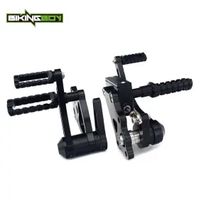 Rshd-st00-1-bla-bk-07 Tarazon Forward Control Foot Pegs For Harley Softail Standard Fxst Heritage Flstc 00-17