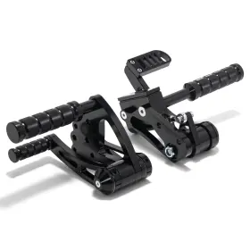 Rshd-st84-2-bla-ef Tarazon Black Forward Controls Foot Pegs For Harley Softail Fxst Flst Fxsts Fxstc 84-99
