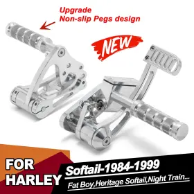 Rshd-st84-2-sil-fb Tarazon Polishing Forward Controls Softail 1984-99 Heritage Flst Flstf Fxst Flstc Fxsts