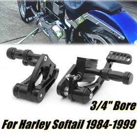 Rshd-st84-bla-fb-0311 Tarazon 3/4 Inch Forward Controls Footpegs For Harley 84-99 Softail Springer Flsts Fatboy Us