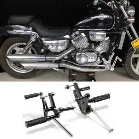 Rsho-fcvf750-bla-311 Tarazon Cnc Billet Forward Controls Foot Pegs For Honda Magna 750 Vf750 C Cd 1994-2003