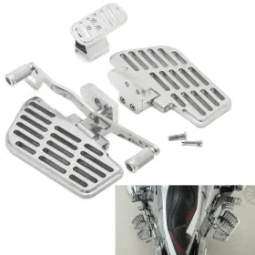 Rsho-gl18-pol-bkcr Tarazon Chrome Driver Floorboard Footboard For Honda 2001-2024 Goldwing 1800 Gl1800 F6b