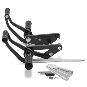 Rsxvs1100-2-bla-golfcarts Tarazon 4 Inch Cnc Forward Controls For Yamaha Xvs V Star 1100 Midnight Silverado 1999-2009