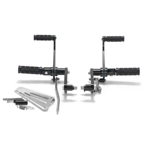 Rsxvs1100-bla-2-cruiser Tarazon Forward Controls Footpegs For Yamaha Vstar 1000 Xvs1100 Midnight Silverado 99-09
