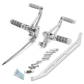 Rsxvs650-2-sil-0512 Tarazon Forward Controls For Yamaha Xvs650 V Star 650 Classic Custom Silverado Aluminum